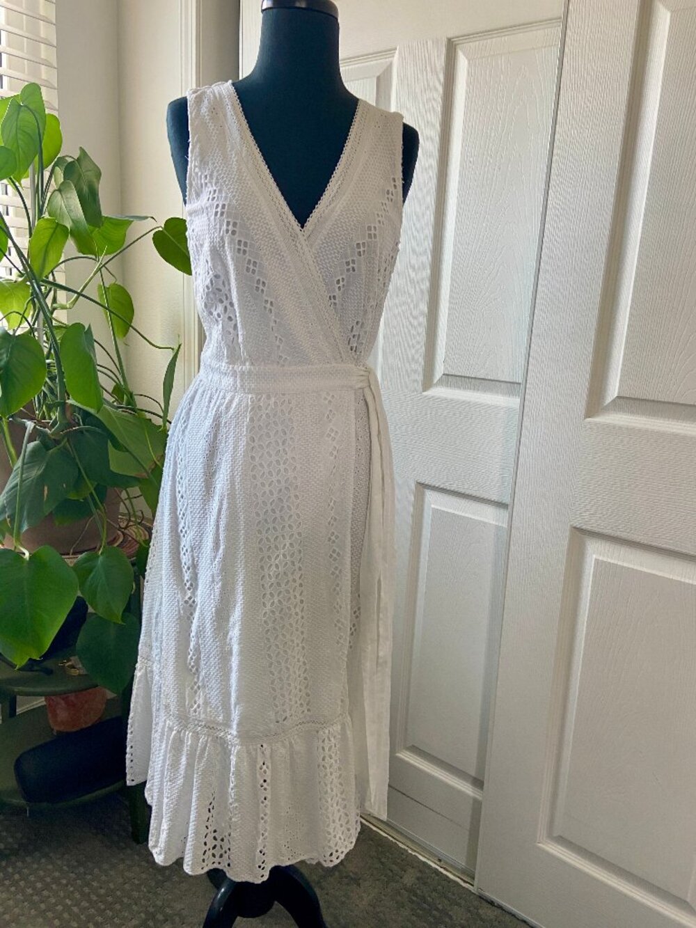 J. Crew Eyelet Wrap Dress
